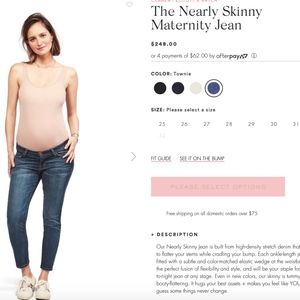 Hatch X Current Elliot Maternity Skinny Jean